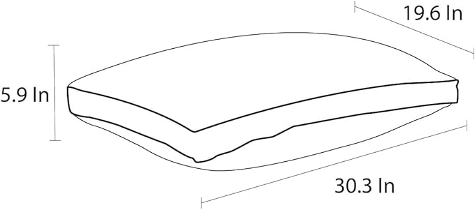 Set of 2 Bed Pillows for Sleeping Standard | Luxury Hotel Quality Gusseted Pillow | Premium Alternative Microfiber Filled | Pillow for Back, Stomach or Side Sleepers