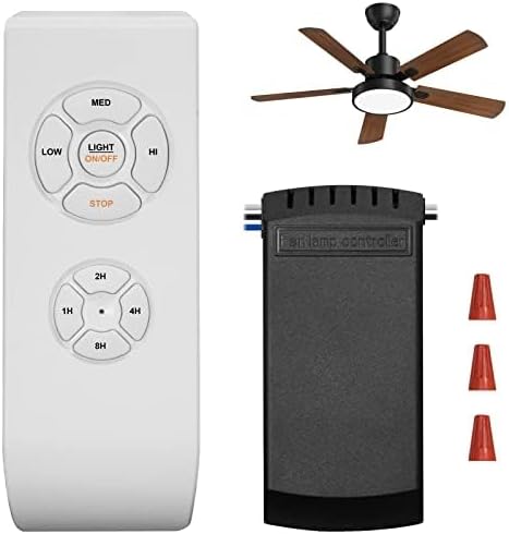 52 inch Ceiling Fan Remote Control Kit:3-in-1 Ceiling Fan Timing & Speed Remote for Ceiling Fan lamp