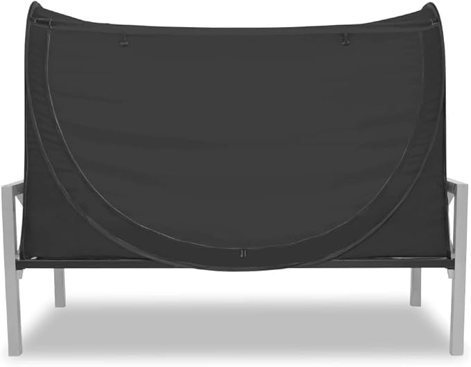 Privacy Pop up Eclipse Bed Tent Bed Drapes (Black, Twin)