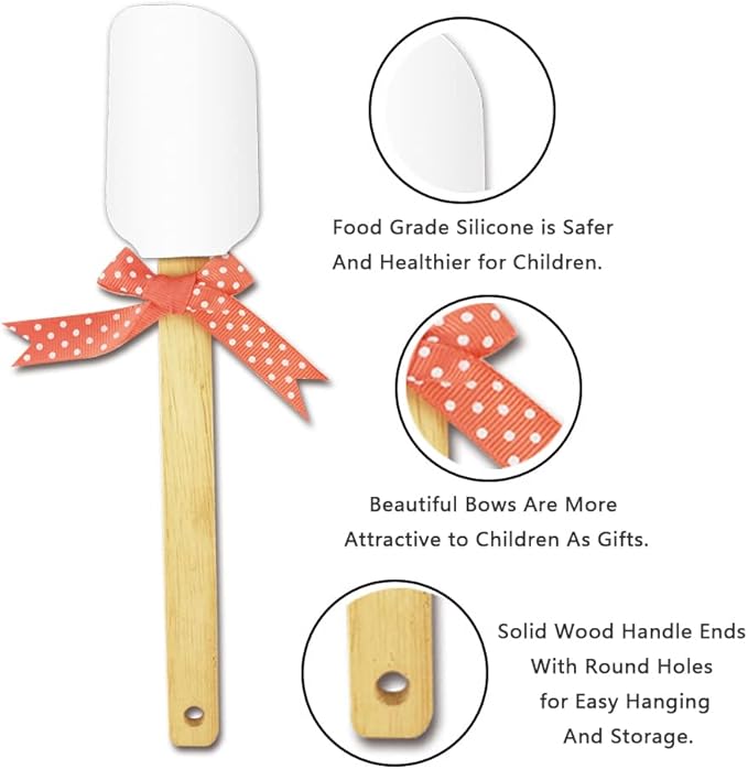 Mermaid Funny Baking Spatulas, Baking Kids Set, Baking Gift for Kids, Girls, Baking Kits for Teens Children Kids, Teens Girls