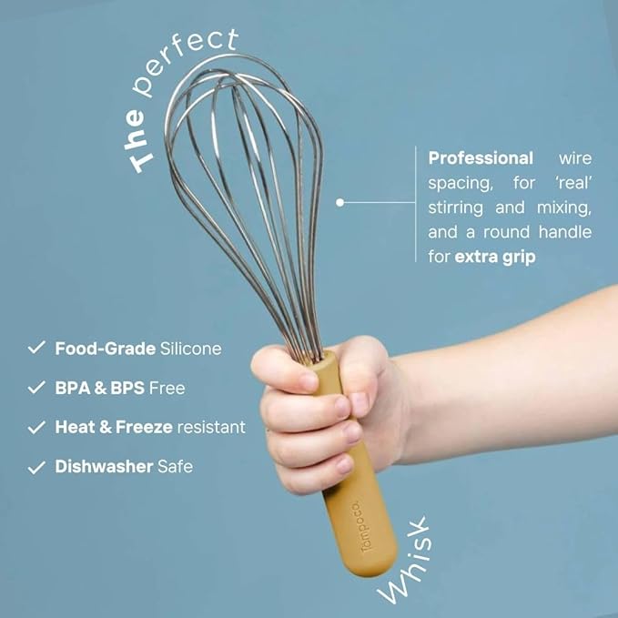 Premium baking utensils for kids: safe, simple & smart. 100% food grade silicone