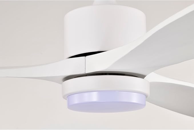 Tariq 52-inch Solid Wood and Metal Lighted Ceiling Fan with LED Lighting
