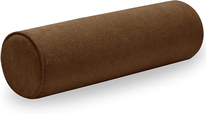 Cylinder Round Memory Foam Support Pillows 24X6 Cervical Neck Roll Pillow with Pillowcase Soft, Comfortable and Breathable for Sleeping, Chair, Car, Sofa，Travel Coffee