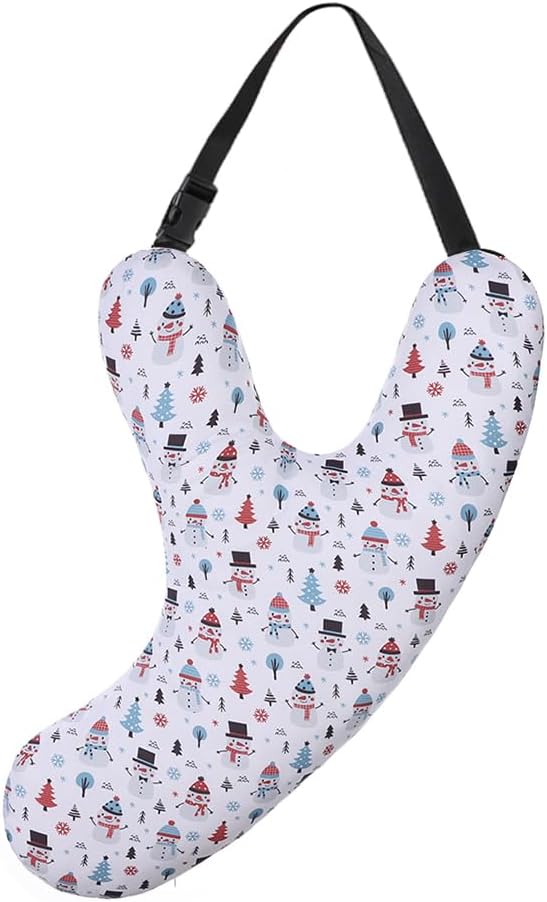 Car Travel Pillow for Kids Adults Soft Neck Pillow Head and Body Support Pillow Breathable Seat Pillow Car Aircraft Travel Pillow Neck Support Pillow Cushion for Long Journey Travel Accessories