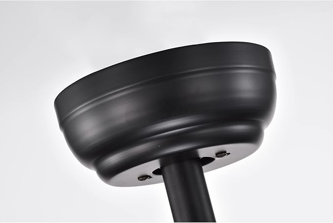 Catrin Wood Grain Ceiling Fan 21-Inch 4-Light Open Metal Drum Shade (Includes Remote)