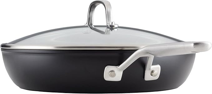 KitchenAid Hard Anodized Induction Nonstick Frying Pans/Skillet Set, 3 Piece - Matte Black