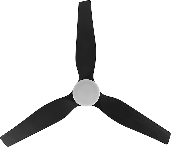 52" Ceiling Fan with Light and Remote, 3 Solid Wood Blades, Noiseless Reversible DC Motor Ceiling Fan with 4.5"/12" Downrods for Bedroom/Living Room/Porch (Gold/Black)