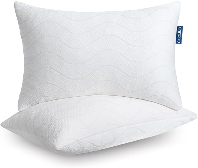 Memory Foam Pillows for Sleeping,Pillows King Size Set of 2 Adjustable Loft Bed Firm or Soft Pillows for Side, Back, Stomach, Hot Sleepers
