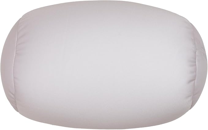 Microbead Body Pillow, Tube Microbead Bolster Bean Smooth Cool Pillow Neck Cervical Roll Pillow for Sleeping 7 x 12Inch Throw Travel Pillow (Sea Shell Color)