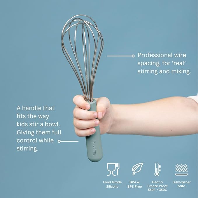 Premium baking utensils for kids: safe, simple & smart. 100% food grade silicone