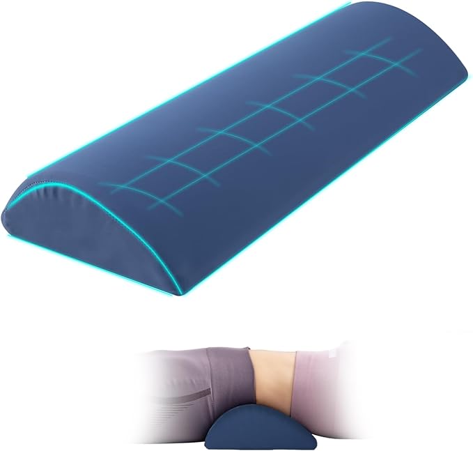 Lumbar Support Pillow for Bed, Memory Foam Back Pillow for Sleeping, Back Support Pillow for Lower Back Pain Relief, Lower Back Pillow for Sleeping, Lumbar Pillow for for Side, Back, Stomach Sleepers
