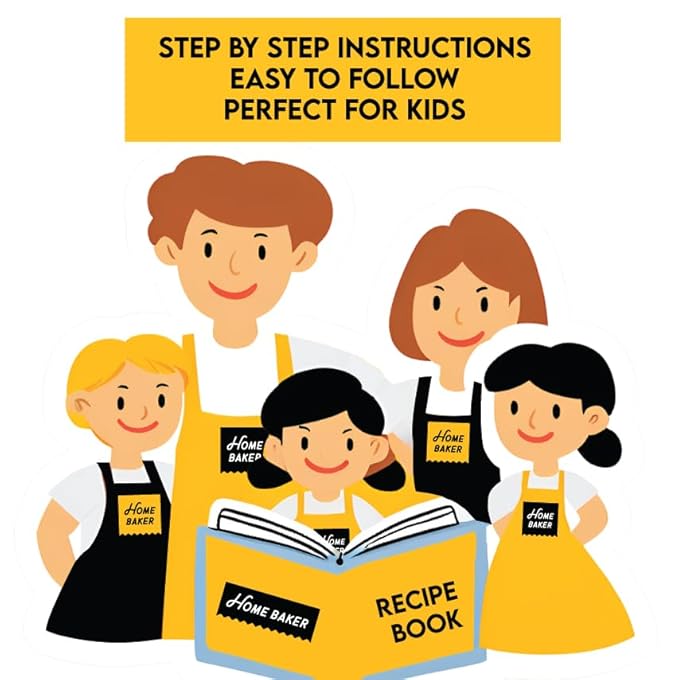 Home Baker HomeBaker's Sweet Delights: Mason Jar Oatmeal Cookie Baking Kit - Perfect for kids from 5-15 years, Brown