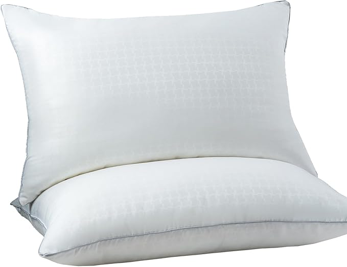 Pillows, Hotel Collection Bed Pillows for Sleeping, Standard Queen King Size Pillows, Down Alternative Pillow, Ideal for Back, Stomach or Side Sleepers (Queen (U.S. Standard))