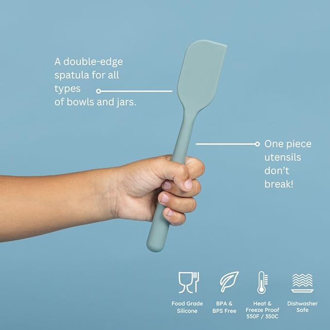 Premium baking utensils for kids: safe, simple & smart. 100% food grade silicone