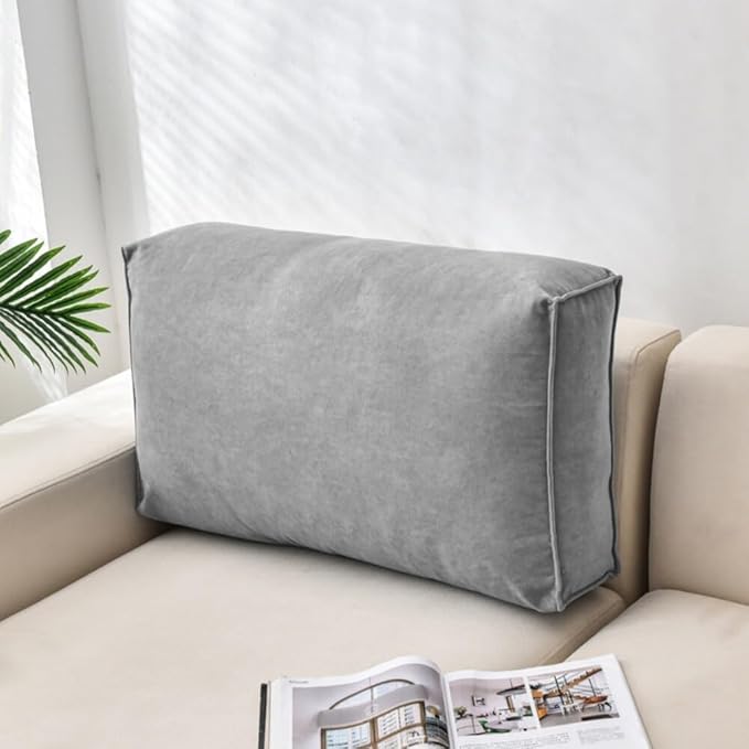 Headboaard Reading Pillow Detachable and Washable Backrest Cushion Pillow Soft and Comfortable Couch Pillows,Suitable for Courtyard Chairs,Sofas,Chairs,Bay Windows,Etc