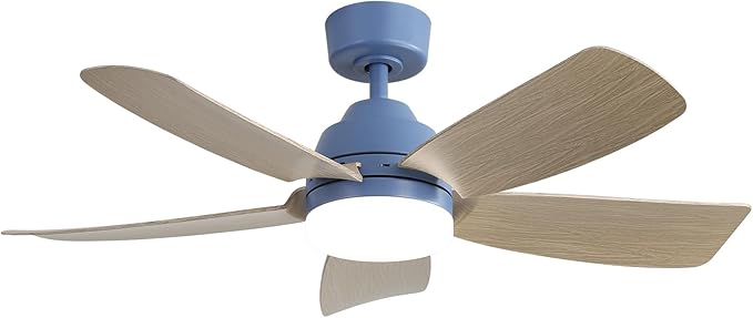 Sofucor Ceiling Fan with Lights Remote Control,42 Inch 5 Blades Modern Ceiling Fan 6 Speeds Outdoor Ceiling Fans Noiseless Reversible DC Motor for Patios Bedroom Living Room Kitchen Farmhouse