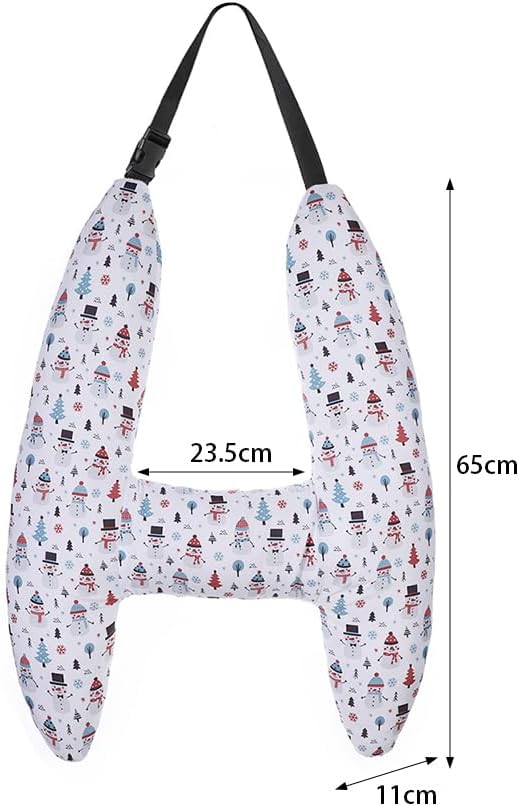 Car Travel Pillow for Kids Adults Soft Neck Pillow Head and Body Support Pillow Breathable Seat Pillow Car Aircraft Travel Pillow Neck Support Pillow Cushion for Long Journey Travel Accessories