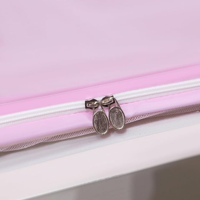 Mengersi Pop Up Bed Canopy Bunk Twin Size,Mosquito Net Sleeping Bed Tent for Kids and Adult Breathable Space with Three Doors (Rabbit)