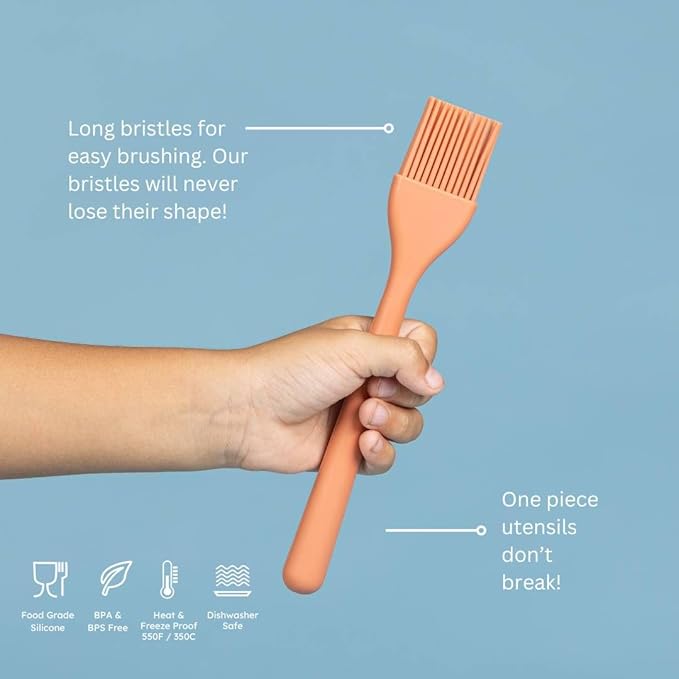 Premium baking utensils for kids: safe, simple & smart. 100% food grade silicone