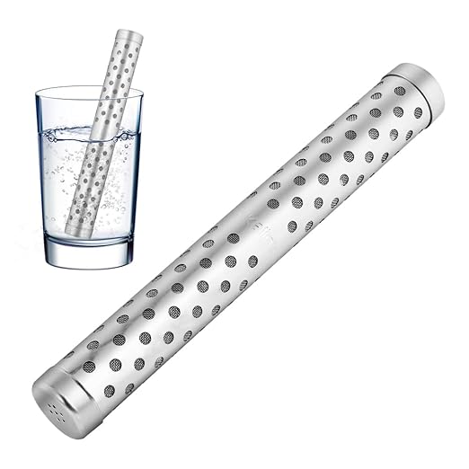 4 Pack Alkaline Water Stick PH Alkalizer Ionizer Stainless Steel Hydrogen Minerals Wand Water Purifier Filter