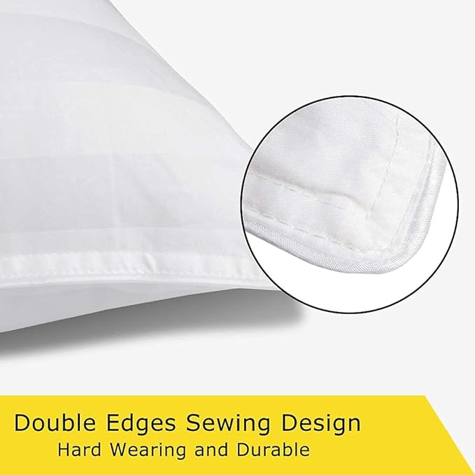 COZSINOOR Bed Pillows for Sleeping (2-Pack)- Hotel Quality Luxury Down Alternative Plush Pillow - Cooling Breathable Medium Premium Microfiber Cover for Side Back and Stomach Sleepers (King Size)