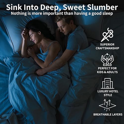 Hotel Quality Cooling Standard Size Bed Pillows Set of 4 - Soft, Firm, and Supportive Down Alternative Pillows for Back, Stomach, and Side Sleepers