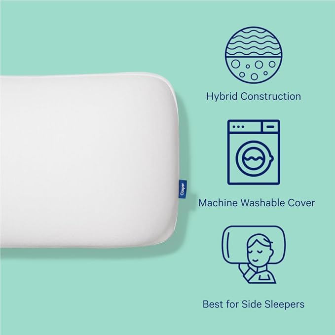 Casper Sleep, Standard Casper Essential Cooling Hybrid Pillow, White