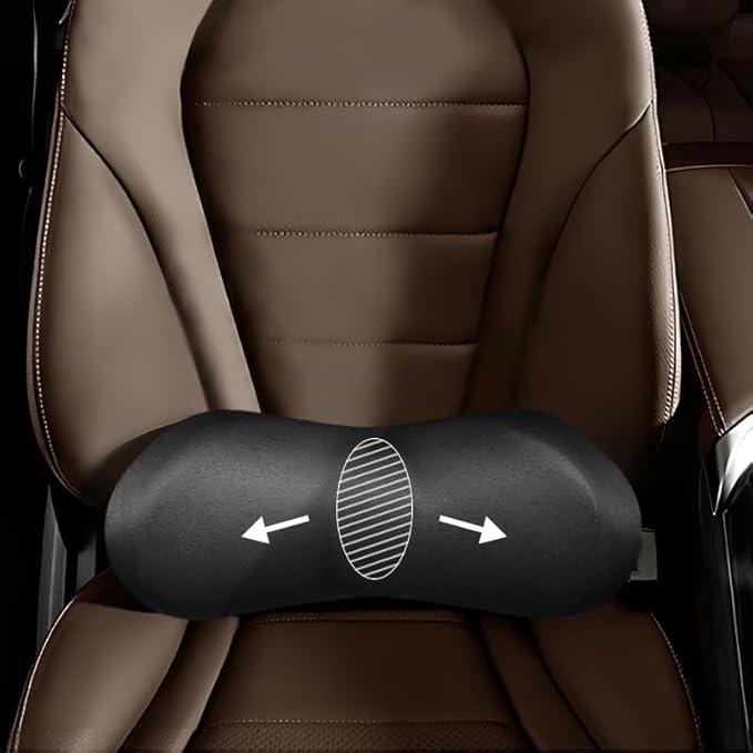 Car Lumbar Support and Car Neck Pillow - Memory Foam Ergonomic Back Cushion - Relieve Driving Fatigue - Comfort and Support Your Neck and Back - Suitable for Car Seats(Lumbar Support)
