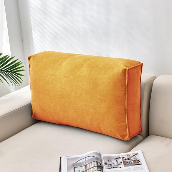 Headboaard Reading Pillow Detachable and Washable Backrest Cushion Pillow Soft and Comfortable Couch Pillows,Suitable for Courtyard Chairs,Sofas,Chairs,Bay Windows,Etc