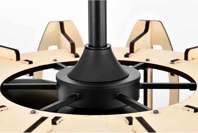 Honeykiss 17 Inch Beige Fandelier with 3 Light