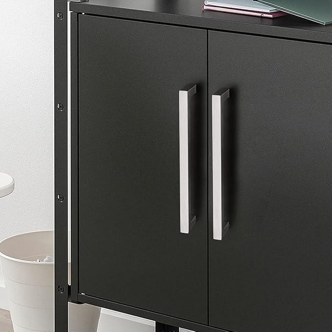 Probrico Kitchen Cabinet Drawer Handles Stainless Steel 7-3/5 Inch Hole Spacing Brushed Nickel Pulls 8 Inch Total Length 10 Pack