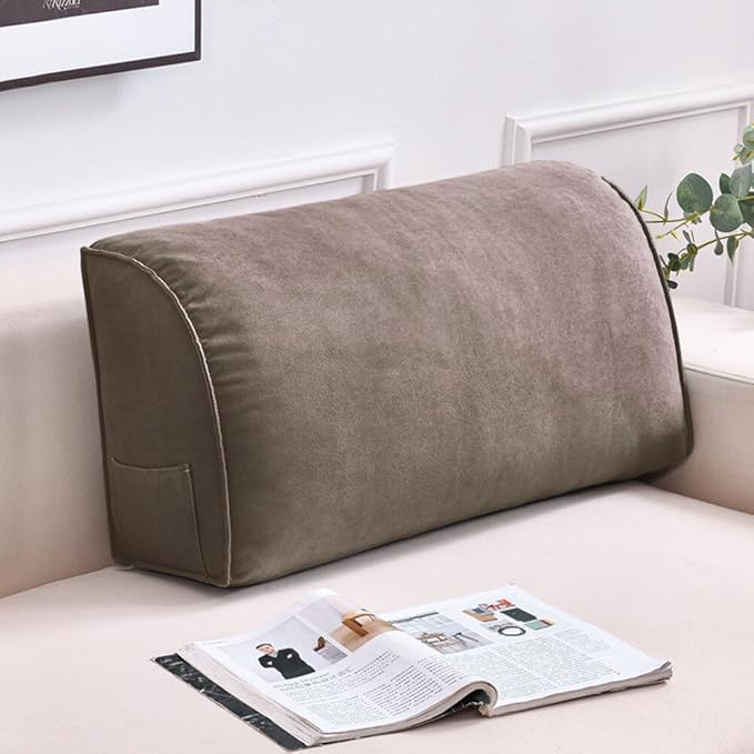 Couch Back Cushion Decorative Throw Pillows with Removable Pillowcase Sofa Waist Cushion Lumbar Support Backrest Pillow for Living Room Headboard Reading Pillow