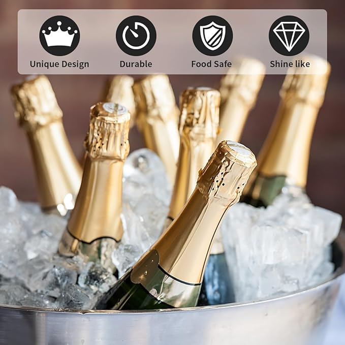 4 Pcs Galvanized Tub 3 Gallon Ice Buckets for Parties Beverage Metal Champagne Drink Wine Large Bucket for Cocktail Mimosa Bar Supplies (White)