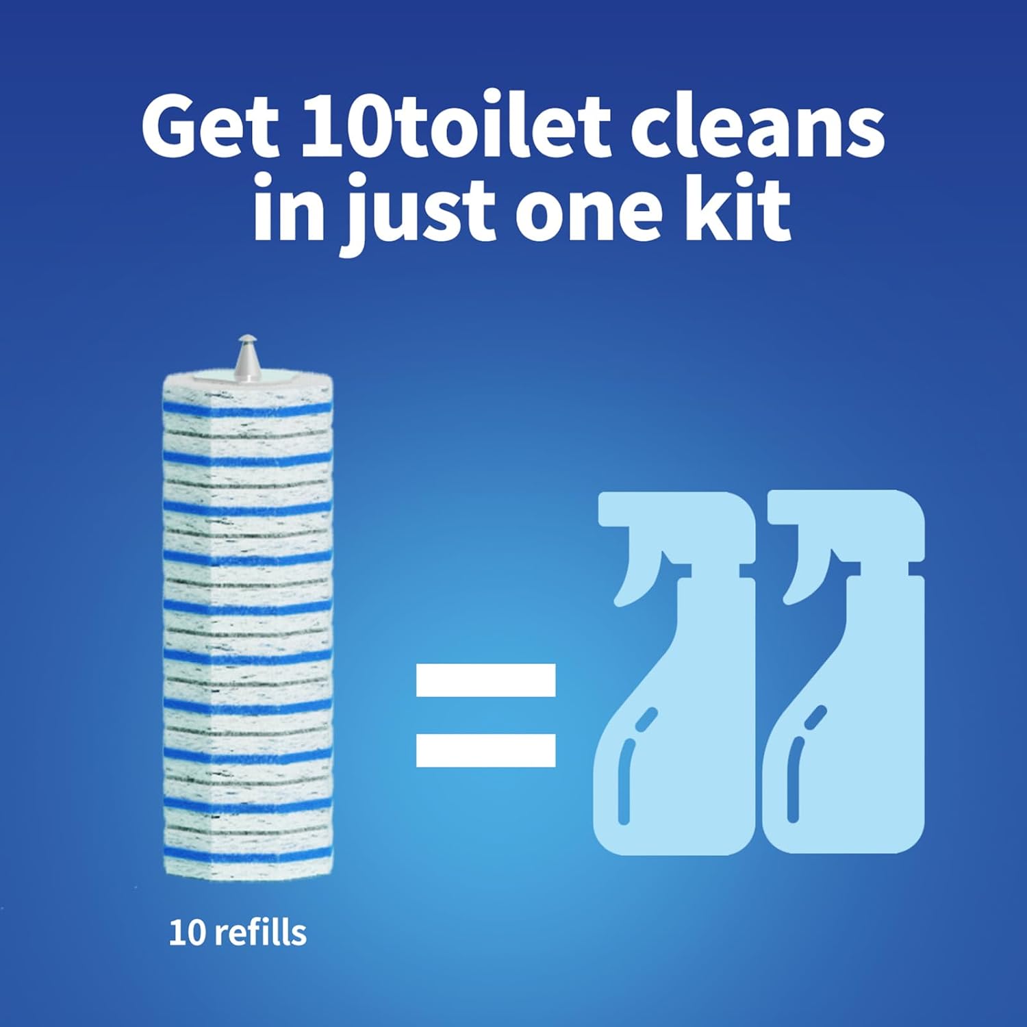 60pc Refills Disposable Toilet mats Brush Cleaning System, Toilet Cleaning Brush, 60 Replacement Brush Heads, No Handle or Base，Toliet Wand Refills,Toilet Bowl Clean Refill Pads,Toilet Scrubber Refill