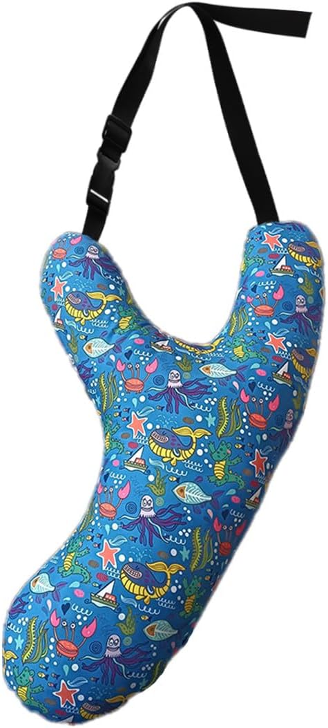 Car Travel Pillow for Kids Adults Soft Neck Pillow Head and Body Support Pillow Breathable Seat Pillow Car Aircraft Travel Pillow Neck Support Pillow Cushion for Long Journey Travel Accessories