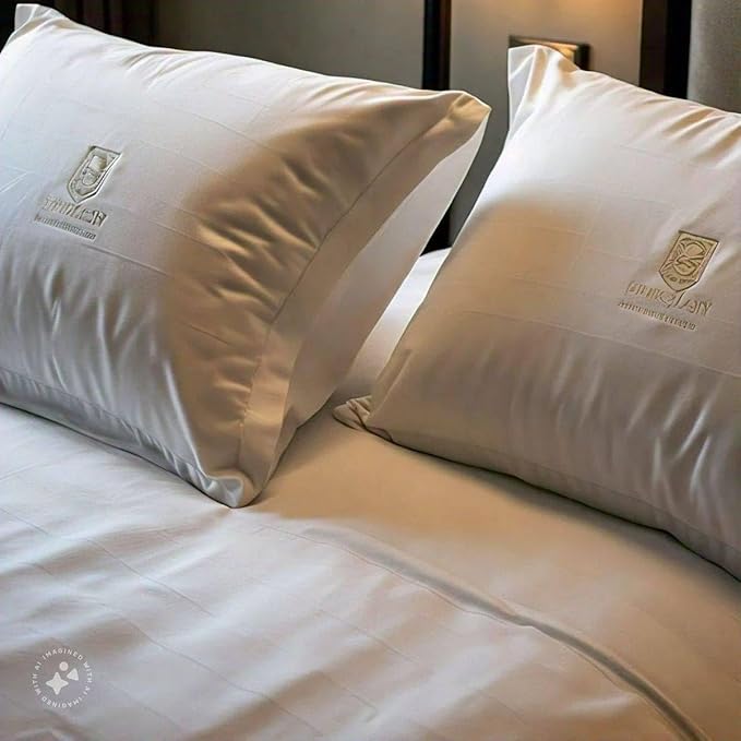 East Coast Bedding Balanced Dream 50/50 Goose Feather Down Queen Pillows 20x30 Inch Medium Support with 100% Cotton Shell – 2 Pack