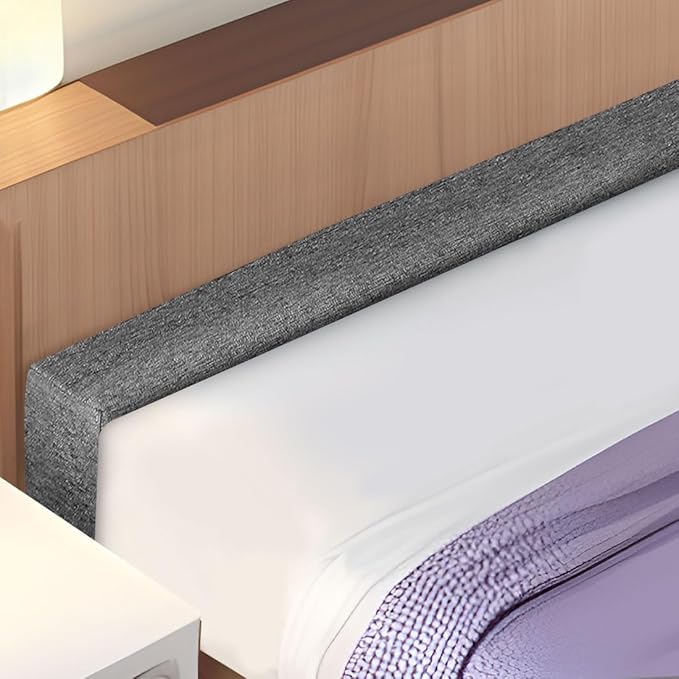Bed Gap Filler,High-Density Bed Crack Filler with Removable Cover,Mattress Extender for Headboard Gap,Spacer Filler Between Mattress and Wall,Bed Wedge Gap Filler,Full Size,Dark Gray,54"x2"x6"