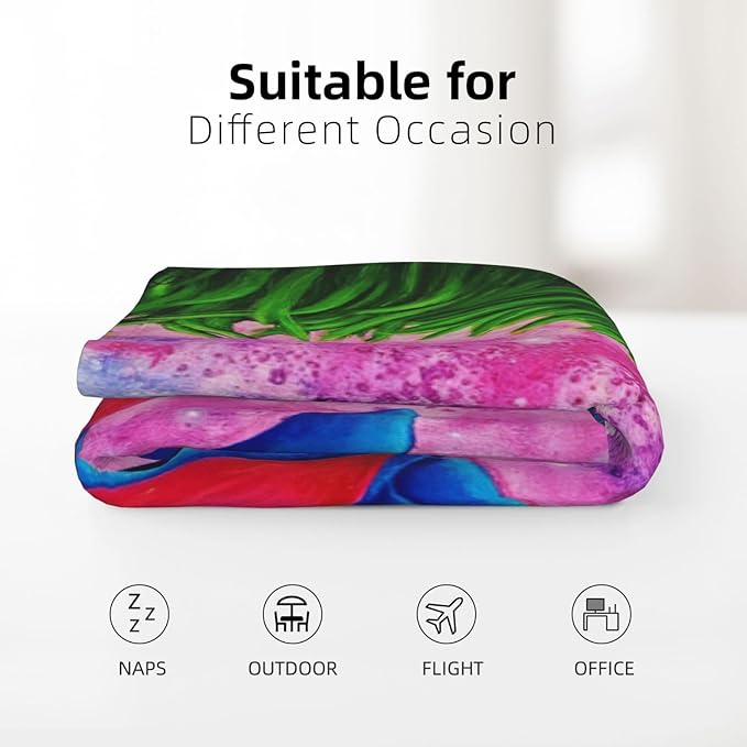 Cartoon Blanket Throw Super Soft Cover Flannel Cozy for Kids Girls Sofa Bedding Living Room Decor (50""x40""), Style-1, Flzz-1