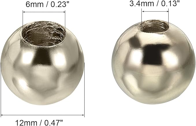 MECCANIXITY Pull Cord Tassels Window Blind Extender Chain Drop Knobs Ball Pull Ends Silver Tone, for Curtain Blinds Shades Light Ceiling Fan Switch, Pack of 12