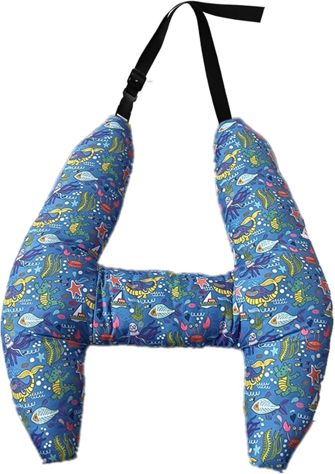 Car Travel Pillow for Kids Adults Soft Neck Pillow Head and Body Support Pillow Breathable Seat Pillow Car Aircraft Travel Pillow Neck Support Pillow Cushion for Long Journey Travel Accessories