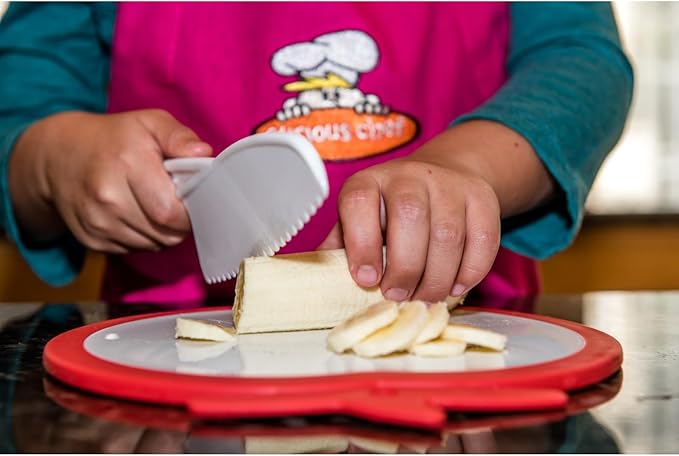 Curious Chef 3-Piece Nylon Knife Set for Kids, Dishwasher Safe Tools, Made with BPA-Free Plastic, Real Kitchen Kit