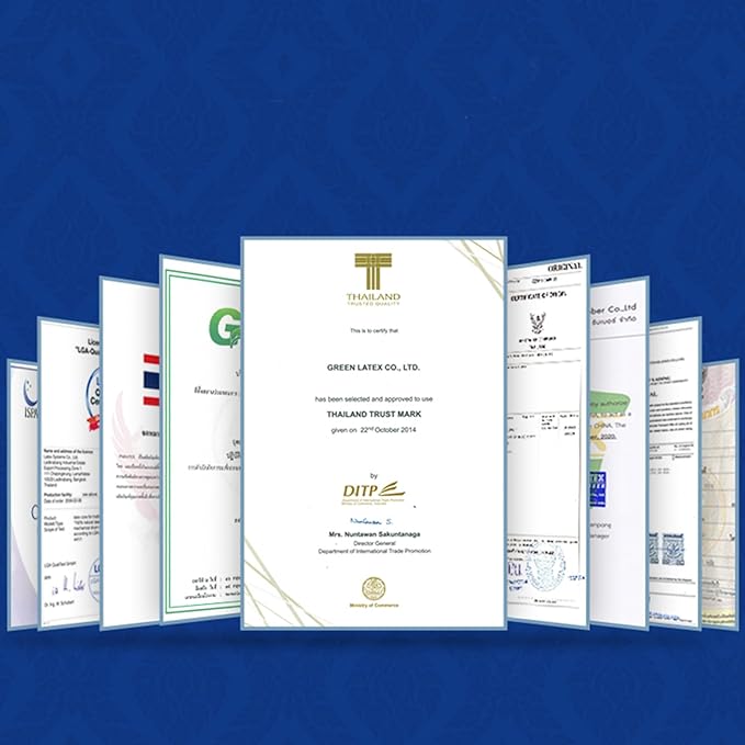 Talatex Talalay 100% Natural Premium Latex Pillow, Helps Relieve Pressure, No Memory Foam Chemicals, Perfect Package Best Gift with Removable Tencel Cover (Medium Firm, King(32.5"×15.7"×5.9"))