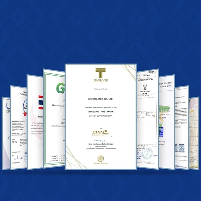 Talatex Talalay 100% Natural Premium Latex Pillow, Helps Relieve Pressure, No Memory Foam Chemicals, Perfect Package Best Gift with Removable Tencel Cover (Soft, Standard(24"×15.7"×4.9"))