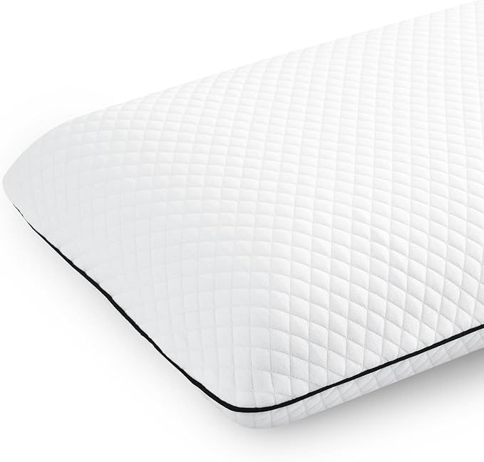 Best Soft Memory Foam Pillow, Ventilated and Breathable Cooling Pillow for Sleeping,Oeko-TEX & CertiPUR-US Double Certification,23.5x14x4.5 Inches (1 Pack)