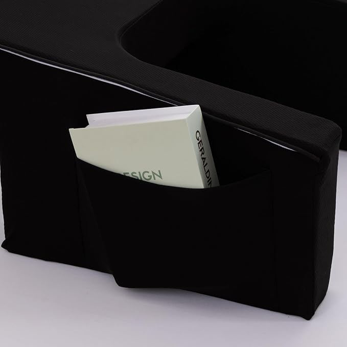 A Nice Night Lap Desk Rest Pillow for Adult,TV Trays Bed Pillow, Memory Foam Rest Pillow for Reading, Working, Playing Switch or Sitting in Bed Sofa Floor,Black