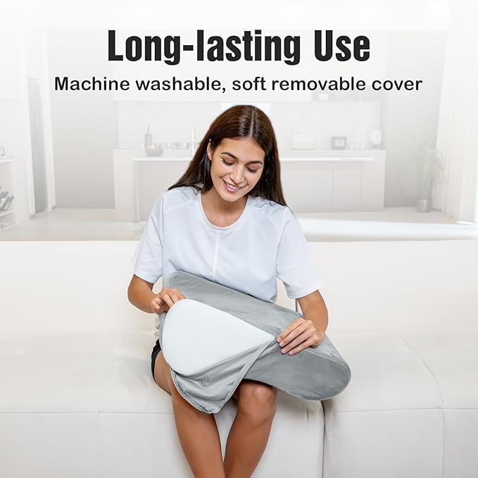 LightEase Leg Pillow, Knee Elevation Pillows, Foot Elevating for Sleeping, Rest, Blood Circulation, Surgery, Back Pain, Swelling