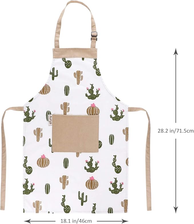 Kids Apron and Chef Hat Set-Adjustable Child Apron for Boys and Girls for Cooking Baking