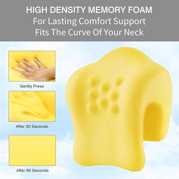 BALAPET Memory Neck Support for Office Chair, Headrest Pillow for Neck Pressure Relief Improved Posture for Working Chair, Car, Sofa, Plane and Travel