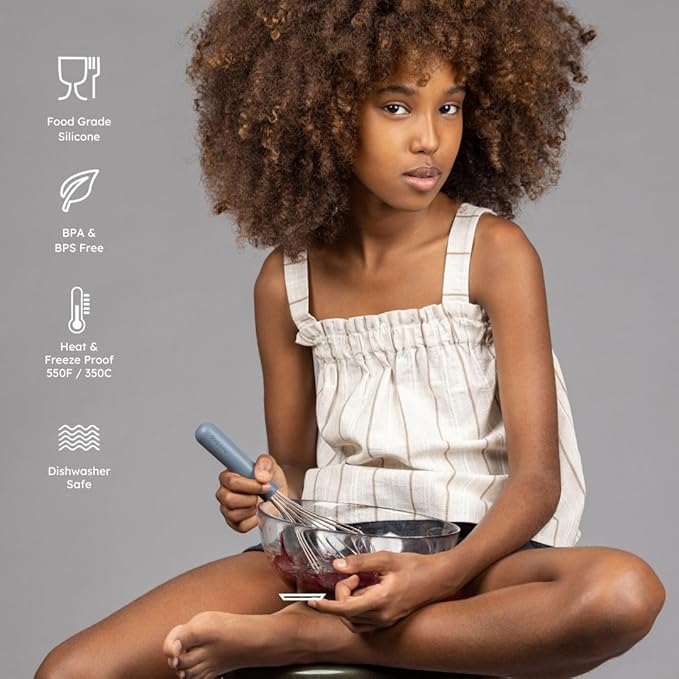 Premium baking utensils for kids: safe, simple & smart. 100% food grade silicone
