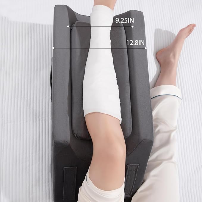 Leg Elevation Pillows for After Surgery, Injuries, Rest and Sleeping,Foam Wedge Pillow to Elevate Foot with Three Handles and Insert Pad